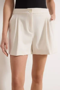 TRENDYOLMiLLA Off White Mini Basic Material Shorts & Bermuda - Image 3