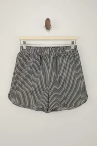 TRENDYOLMiLLA Limited Edition Multicolored Striped Elastic Waist Short/Mini Shorts - Image 5