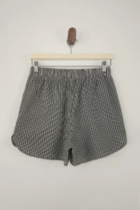 TRENDYOLMiLLA Limited Edition Multicolored Striped Elastic Waist Short/Mini Shorts - Image 7
