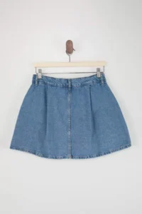 TRENDYOLMiLLA Teen Blue Mini denim Shorts Skirt - Image 3