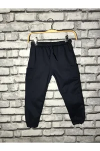 twins tailors Kids Sweatpants 2 Sets Paket (Gray-Navy Blue) - Image 3