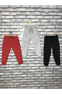 twins tailors Kids Sweatpants 3 Sets (Rejection,Black,Gray)