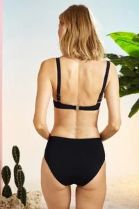 Pierre Cardin Covered Underwire Bikini Set 211266 Black - Image 2