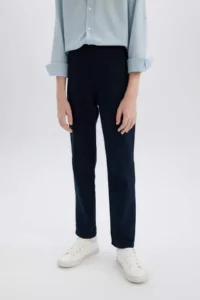 DeFacto Boy's Navy Blue Gabardine Trousers Tyc00407345634 - Image 7