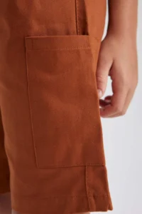 DeFacto Boys' Regular Fit Gabardine Shorts - Image 6