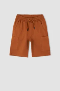 DeFacto Boys' Regular Fit Gabardine Shorts - Image 8