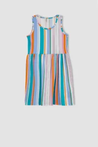 DeFacto Girls' Patterned Sleeveless Elbisee T2575a623hs - Image 8