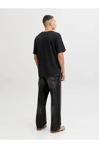 Jack & Jones Jjejeff Logo Tee Ss Sn Siyah Erkek T-Shirt - Image 2