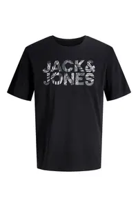 Jack & Jones Jjejeff Logo Tee Ss Sn Siyah Erkek T-Shirt - Image 3