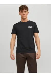 Jack & Jones Jjecorp Logo Tee S Siyah - Siyah Erkek T-Shirt