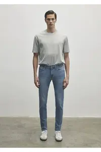 Mavi James Premium Blue Light Blue Jeans Trousers - Image 2