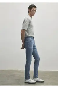 Mavi James Premium Blue Light Blue Jeans Trousers - Image 5