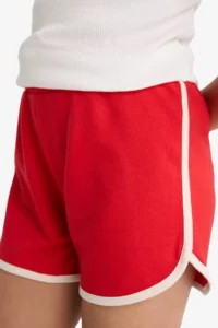 DeFacto Elastic Waist Basic Plain Shorts Girls' - Image 5