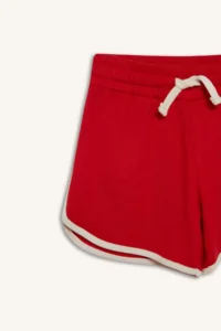 DeFacto Elastic Waist Basic Plain Shorts Girls' - Image 8