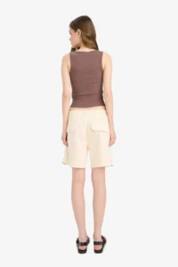 DeFacto 100% Cotton Regular Waist Gabardine Shorts - Image 6