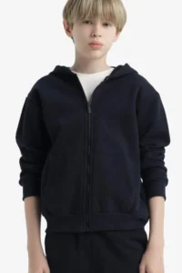 DeFacto Boys' Hooded School Zipper Sweatshirt (25 AU)