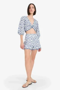 DeFacto Patterned Embroidered embroidery Beach Shorts - Image 2