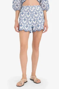 DeFacto Patterned Embroidered embroidery Beach Shorts - Image 3