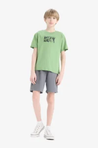 DeFacto Elastic Waist Shorts Boys' - Image 2