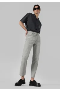 Colin's Loose Straight Fit Mid Waist Straight Leg Men's Gray Jeans Pants