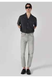 Colin's Loose Straight Fit Mid Waist Straight Leg Men's Gray Jeans Pants - Image 3