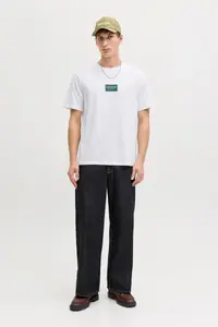 Jack & Jones Men Chest Logo Printed T-Shirt - Frank