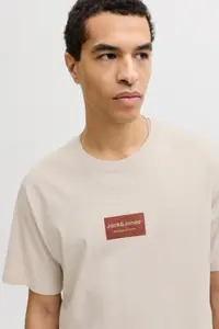 Jack & Jones Men Chest Logo Printed T-Shirt - Frank - Image 4