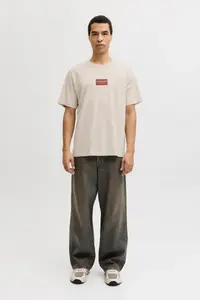 Jack & Jones Men Chest Logo Printed T-Shirt - Frank - Image 7