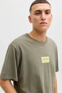 Jack & Jones Men Chest Logo Printed T-Shirt - Frank - Image 4