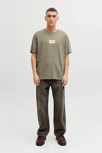 Jack & Jones Men Chest Logo Printed T-Shirt - Frank - Image 7