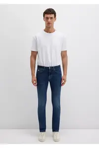 Mavi Jake Premium Blue Shaded Dark Jeans Trousers - Image 3