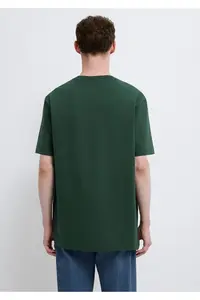 Mavi Pocket Detailed Green Basic T-Shirt Loose Fit / Loosely Comfortable Cut 066248-81570 - Image 5