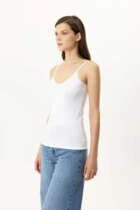 Pierre Cardin Economic Pack of 2 1205 Daisy Cotton Thin Strap Lace Undershirt - Image 3