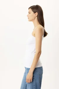 Pierre Cardin Economic Pack of 2 1205 Daisy Cotton Thin Strap Lace Undershirt - Image 4