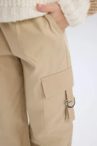 DeFacto Parachute Cargo Jogger Leg Cotton Trousers Girls - Image 5
