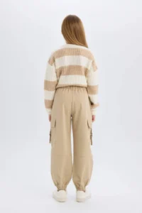 DeFacto Parachute Cargo Jogger Leg Cotton Trousers Girls - Image 6