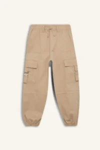 DeFacto Parachute Cargo Jogger Leg Cotton Trousers Girls - Image 7