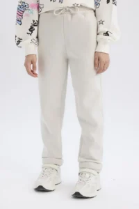 DeFacto Girl's Carrot Fit Carrot Cut Sweatpants with Elastic Waist - Image 4