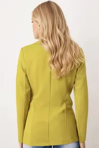 armonika Women Oil Green Tek buttoned Jacket ARM- - Image 3