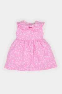 DeFacto Floral Sleeveless Twill Dress Baby Girl