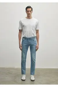Mavi Marcus Premium Blue Hazy Light Jean Trousers - Image 2