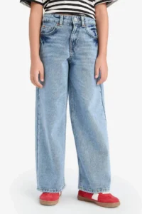 DeFacto Wide Leg Wide Leg Jean Trousers Girl - Image 4