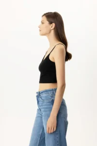 Pierre Cardin Economic Pack of 2 1207 Brian Cotton Thin Strap Crop Undershirt Set - Image 4