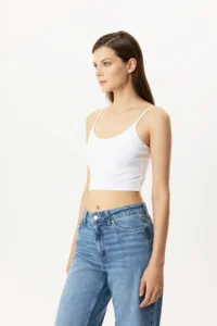 Pierre Cardin Economic Pack of 2 1207 Brian Cotton Thin Strap Crop Undershirt Set - Image 3
