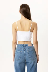 Pierre Cardin Economic Pack of 2 1207 Brian Cotton Thin Strap Crop Undershirt Set - Image 5
