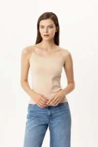 Pierre Cardin Economic Pack of 2 1206 Tiger Cotton Thin Strap Undershirt Set - Image 2