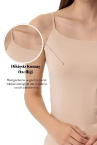Pierre Cardin Economic Pack of 2 1206 Tiger Cotton Thin Strap Undershirt Set - Image 7