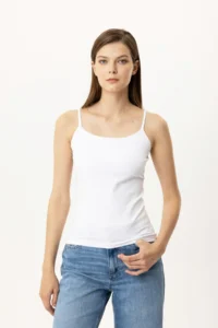 Pierre Cardin Economic Pack of 2 1206 Tiger Cotton Thin Strap Undershirt Set - Image 2
