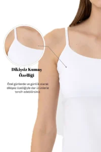 Pierre Cardin Economic Pack of 2 1206 Tiger Cotton Thin Strap Undershirt Set - Image 7