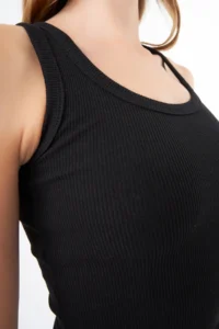 Cottonhill Cotton Thick Strap Ribbed Women's Athlete 3 Pack - Image 7